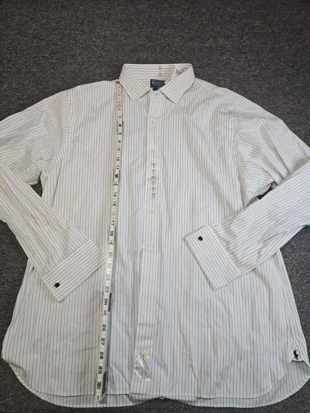Polo Ralph Lauren Mems Button Up Shirt Estate Custom Fit 18/46